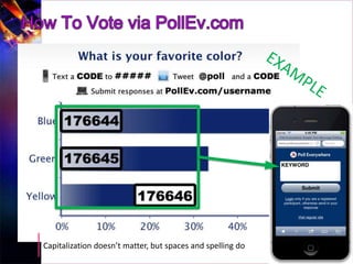 TIP   Capitalization doesn’t matter, but spaces and spelling do
 