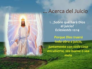 12/20. El Juicio (ESTUDIO DE LA BIBLIA LA FE DE JESÚS) | PDF