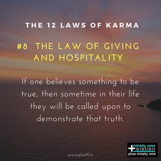 12 laws of karma | PDF