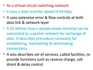 Topic : X.25, Frame relay and ATM | PPT