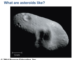 What are asteroids like?
 
