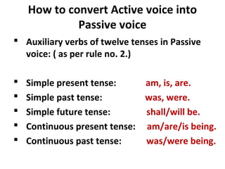 active voice and passive | PPT