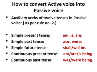 12 lesson no. 19 active voice and passive
