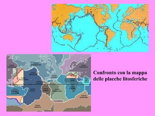 Confronto con la mappa
delle placche litosferiche
 
