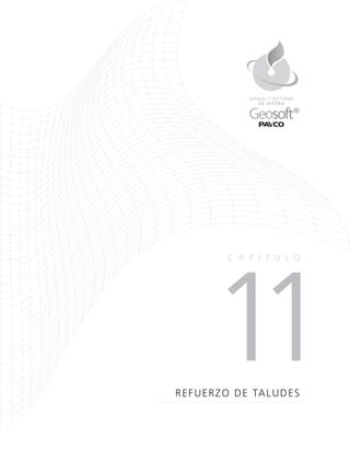11REFUERZO DE TALUDES
CA P Í TULO
DE DISEÑO
MANUAL Y SOFTWARE
 