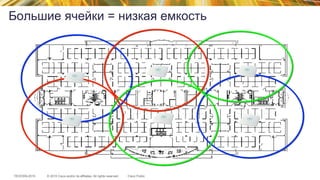 © 2015 Cisco and/or its affiliates. All rights reserved.TECEWN-2015 Cisco Public
Большие ячейки = низкая емкость
 