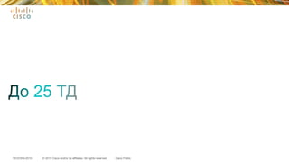 © 2015 Cisco and/or its affiliates. All rights reserved.TECEWN-2015 Cisco Public
 