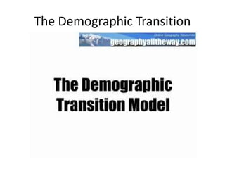 The Demographic Transition 
 