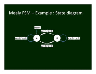 State Machine Standard mealy and moore machines | PPTX