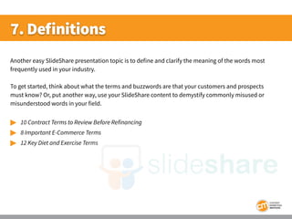 12 Months of Content Marketing Ideas for SlideShare