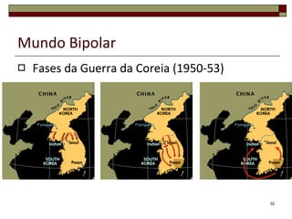 Mundo Bipolar Fases da Guerra da Coreia (1950-53) 