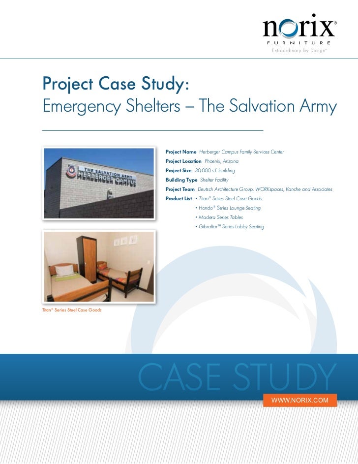 Emergency Shelters Case Study Furniture For Salvation Army