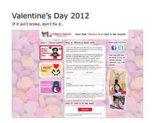 Valentine’s Day 2012
If it ain’t broke, don’t fix it…
 