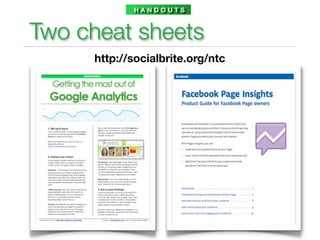 HANDOUTS



Two cheat sheets
     http://socialbrite.org/ntc
 