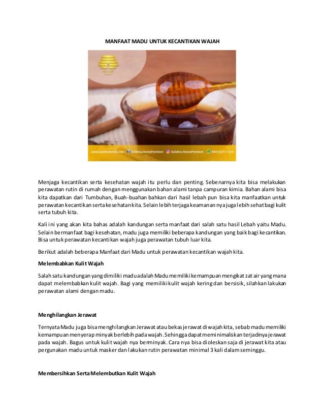 12 Nutrisi Madu Utk Wajah Madu Murni Madu Asli Madu Az Zahra Honey