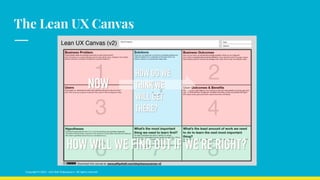 Lean UX Canvas: Make User Experience Count | PDF