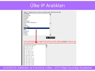 Ülke IP Aralıkları
 