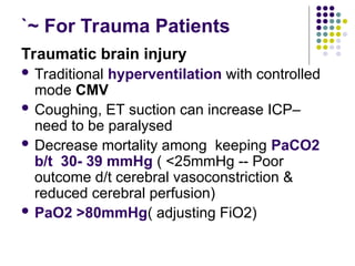 Head Injury Pao2 Comprehensive Guide to Optimal Ventilatory Management in ICU Settings | PPT