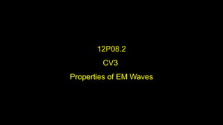 12P08.2
CV3
Properties of EM Waves
 