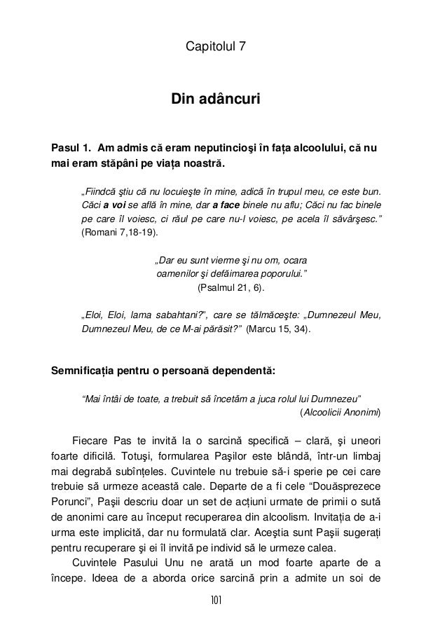 12 pasi spre vindecare