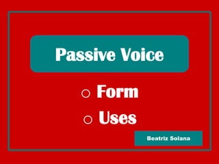 PassiveVoice ,[object Object]