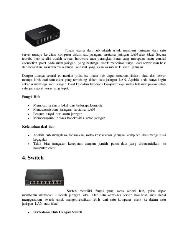 12 Perangkat Keras Jaringan Komputer