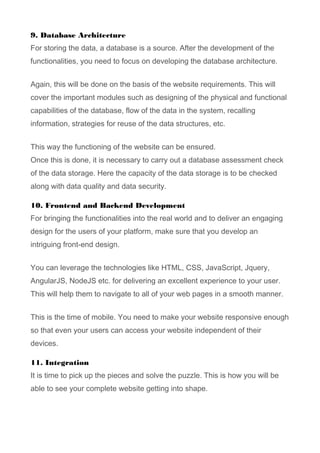 12 Phases of Web Development Life Cycle | DOC