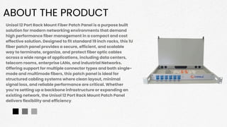 Fiber Backbone Rack 12 Port Rack Mount Fiber Patch Panel ppt.pdf
