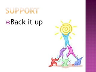 SUPPORTBack it up