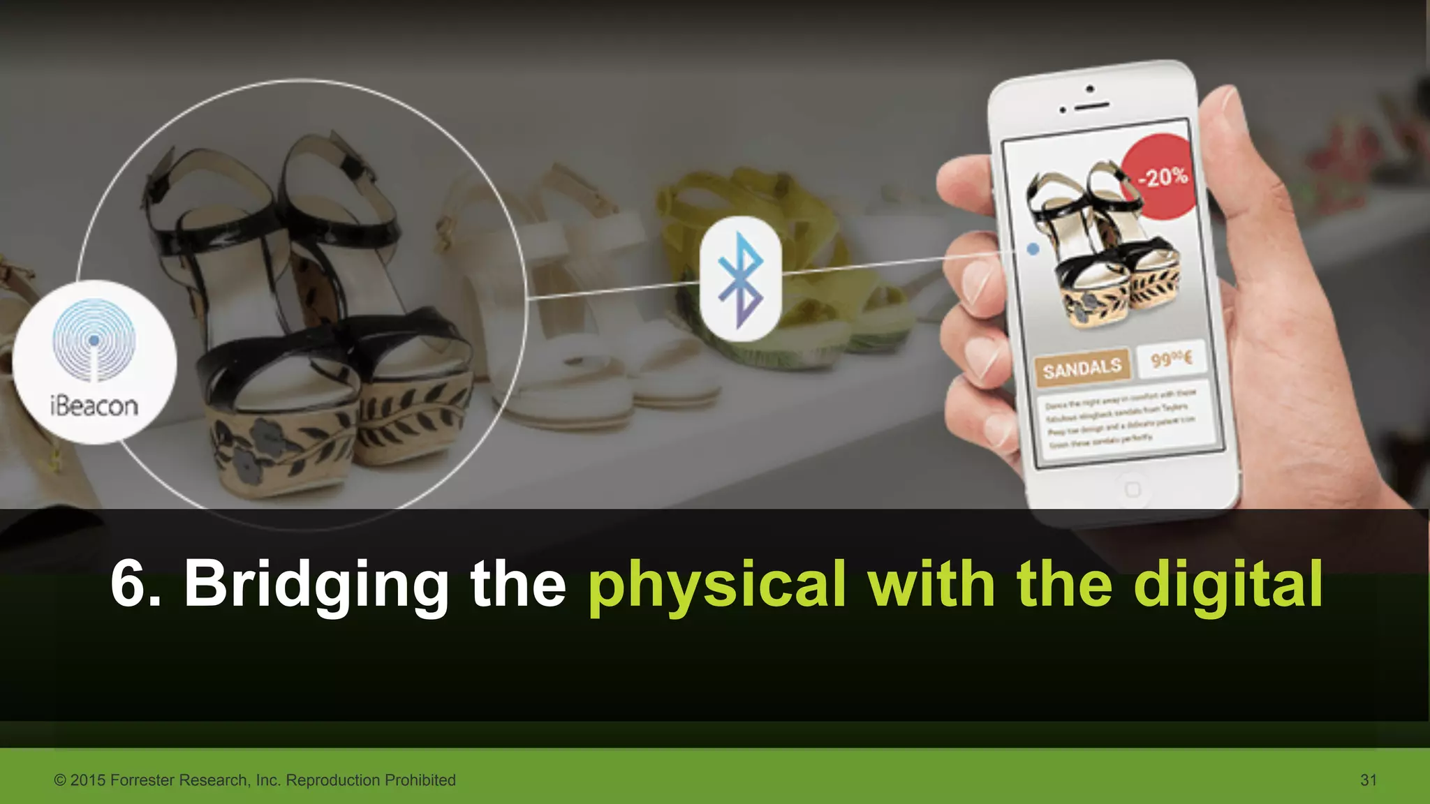 © 2015 Forrester Research, Inc. Reproduction Prohibited 31
6. Bridging the physical with the digital
 