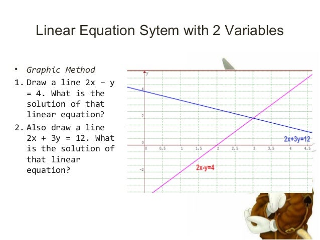 linear equation system with 2 and 3 variables