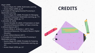12 Principles of Multimedia Design & Creative Commons License for OER.pptx