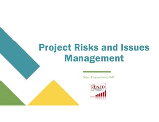 Project Risks and Issues
Management
Nebiu Enquanhone, PMP
 