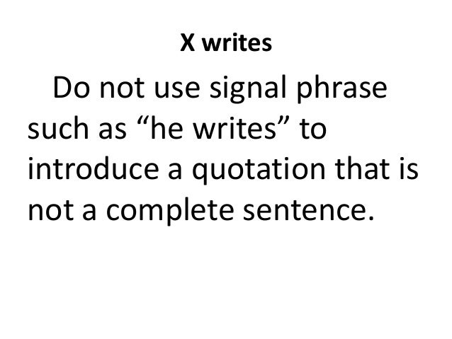 punctuations and quotations