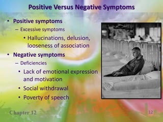 SchizophreniaAfflicts nearly 1% of the population worldwideOnset occurs relatively early in lifeAdverse effects tend to endure