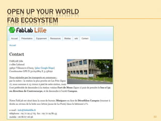 OPEN UP YOUR WORLD
FAB ECOSYSTEM
30
 
