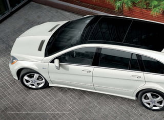 R 350 4matic shown with optional Diamond White metallic paint, Panorama roof and Premium 2 Package.
 