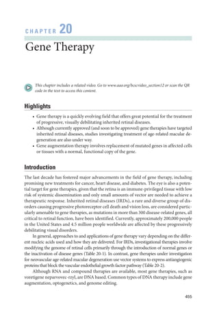 Retina and Vitreous ....................