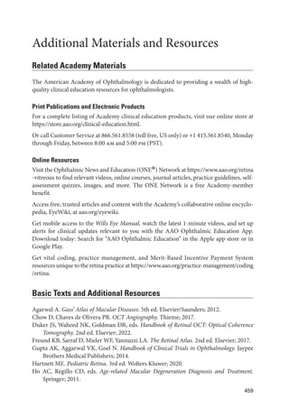 Retina and Vitreous ....................