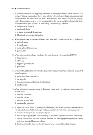 Retina and Vitreous ....................