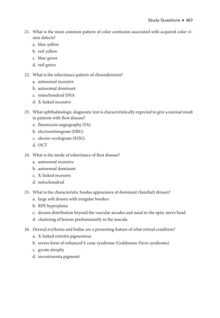 Retina and Vitreous ....................