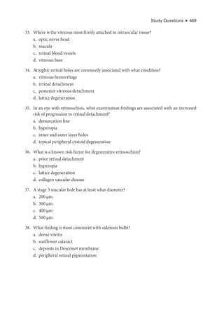 Retina and Vitreous ....................