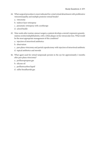 Retina and Vitreous ....................