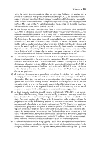 Retina and Vitreous ....................