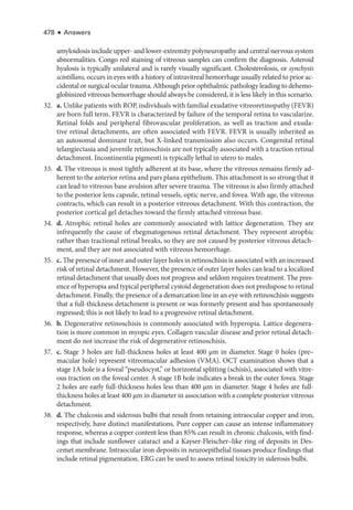Retina and Vitreous ....................
