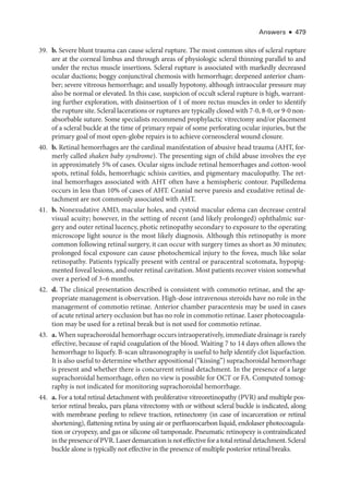 Retina and Vitreous ....................