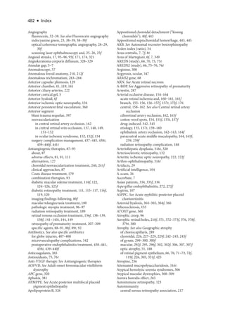 Retina and Vitreous ....................