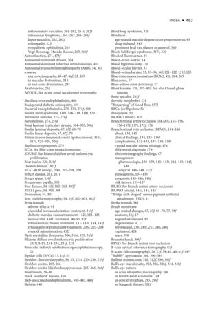 Retina and Vitreous ....................