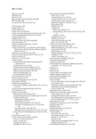 Retina and Vitreous ....................