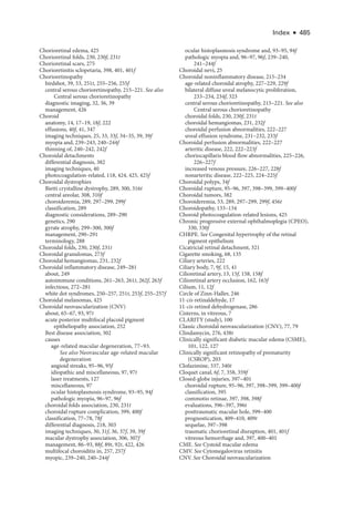 Retina and Vitreous ....................